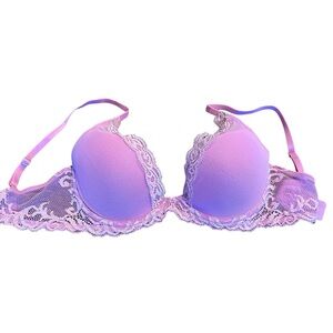 Natori Lace Trim Pink Bra 34C